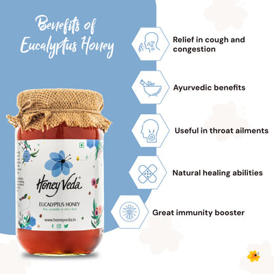 Honey Veda Eucalyptus Honey - 500 gms