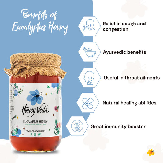 Honey Veda Eucalyptus Honey - 500 gms