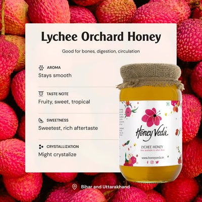 Honey Veda Lychee Orchard Honey - 500 gms