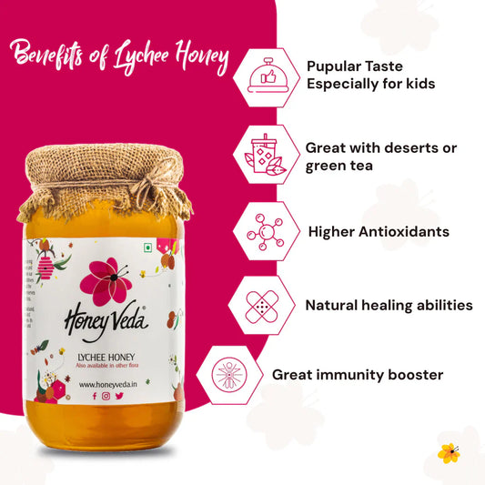 Honey Veda Lychee Orchard Honey - 500 gms