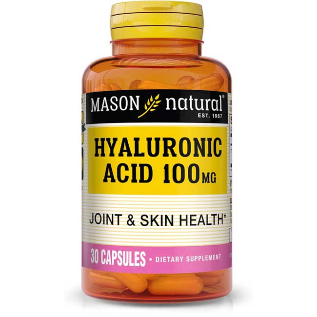 Hyaluronic Acid 100 mg Supplement for Joint, Hair, Skin Anti-Aging, 30 Count