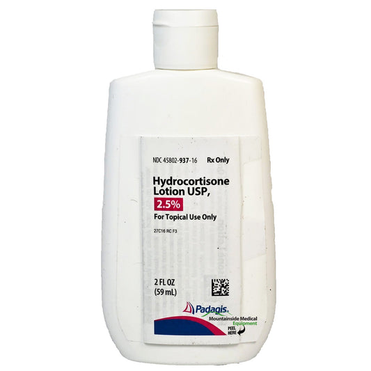 Hydrocortisone 2.5% Lotion by Padagis 59 mL Bottle (Rx)