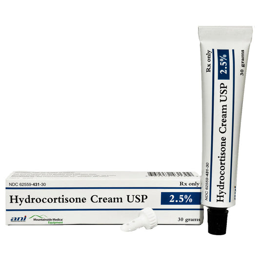 Hydrocortisone Cream 2.5% Topical Corticosteroid 30 Gram Tube- ANI Pharma