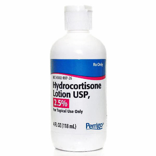 Hydrocortisone Lotion 2.5% by Perrigo 118 mL Bottle (Rx)