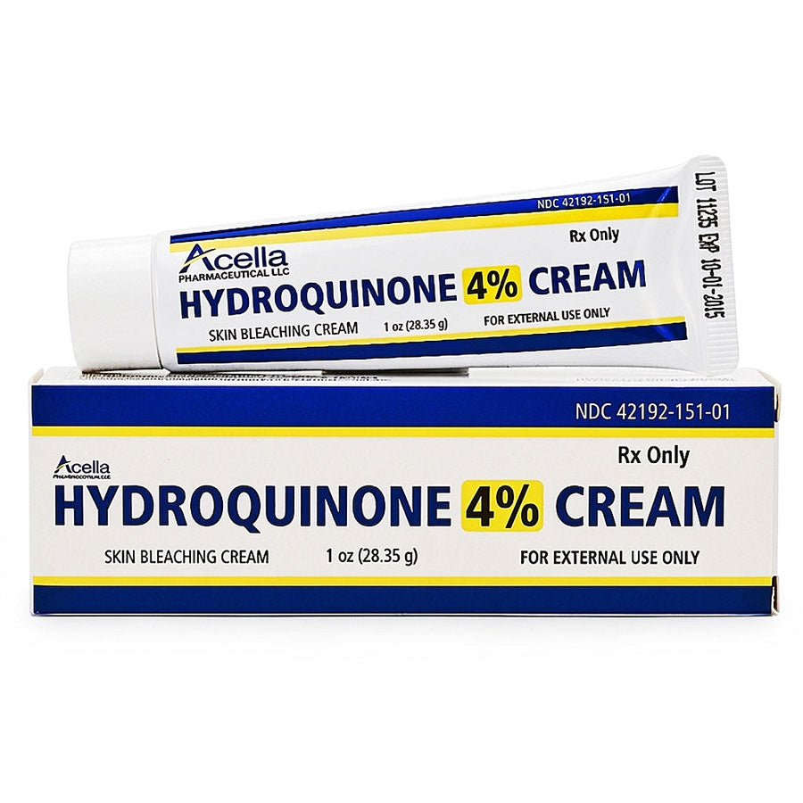 Hydroquinone Cream 4% Skin Lightening Cream, Dark Spot Remover (Rx)