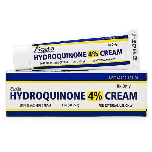 Hydroquinone Cream 4% Skin Lightening Cream, Dark Spot Remover (Rx)