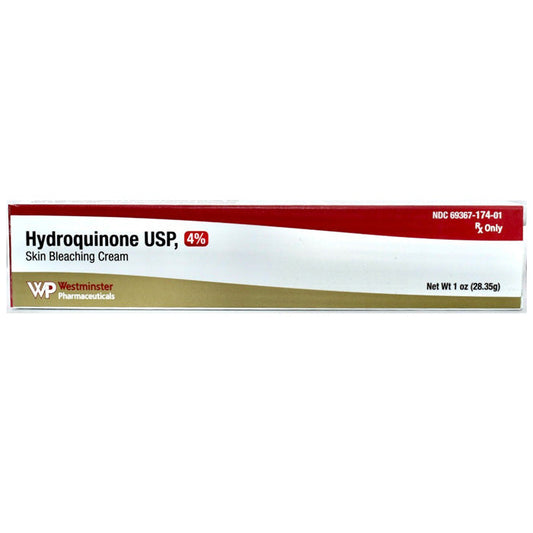 Hydroquinone Cream 4% Skin Lighting Cream (Dark Spot Cream) (Rx)