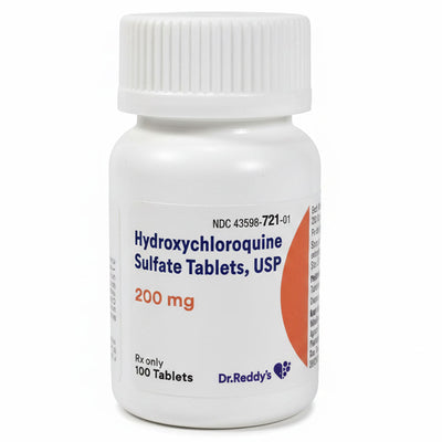 Hydroxychloroquine Tablets 200 mg by Dr. Reddy 100 Count (Rx)