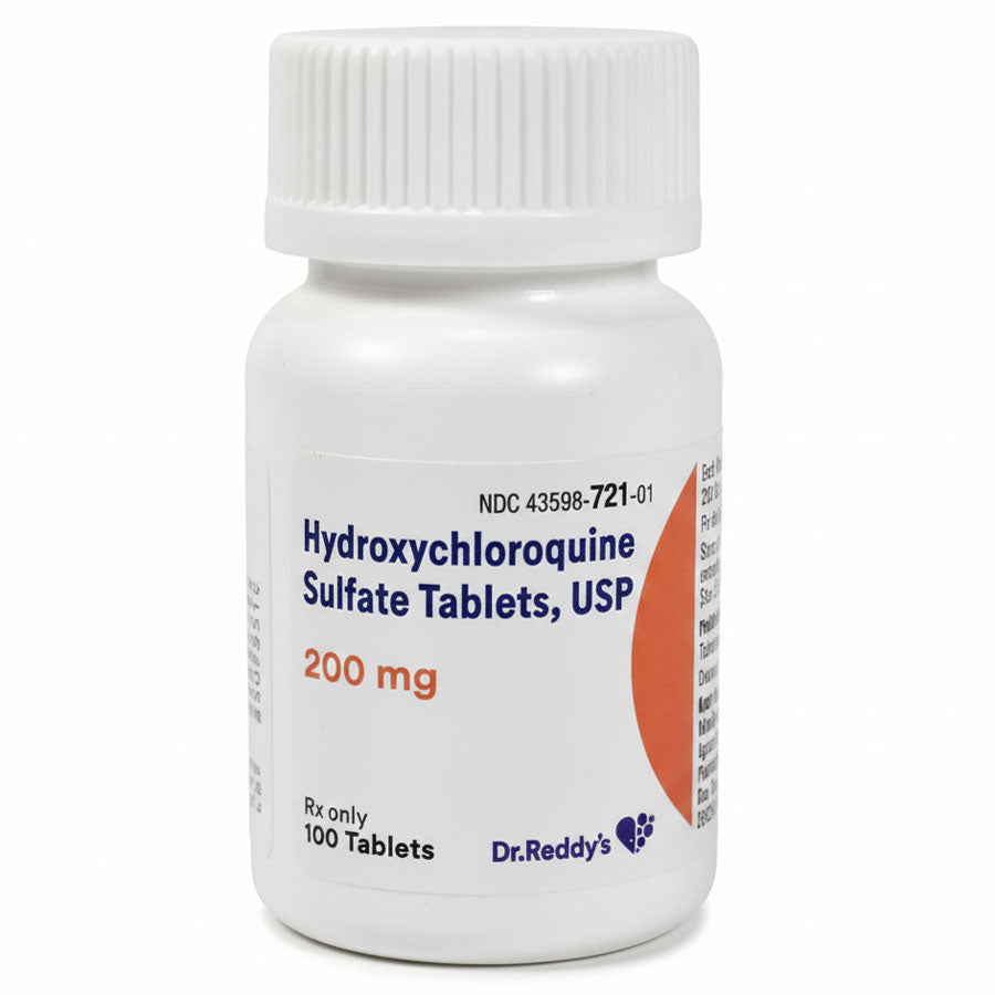 Hydroxychloroquine Tablets 200 mg by Dr. Reddy 100 Count (Rx)