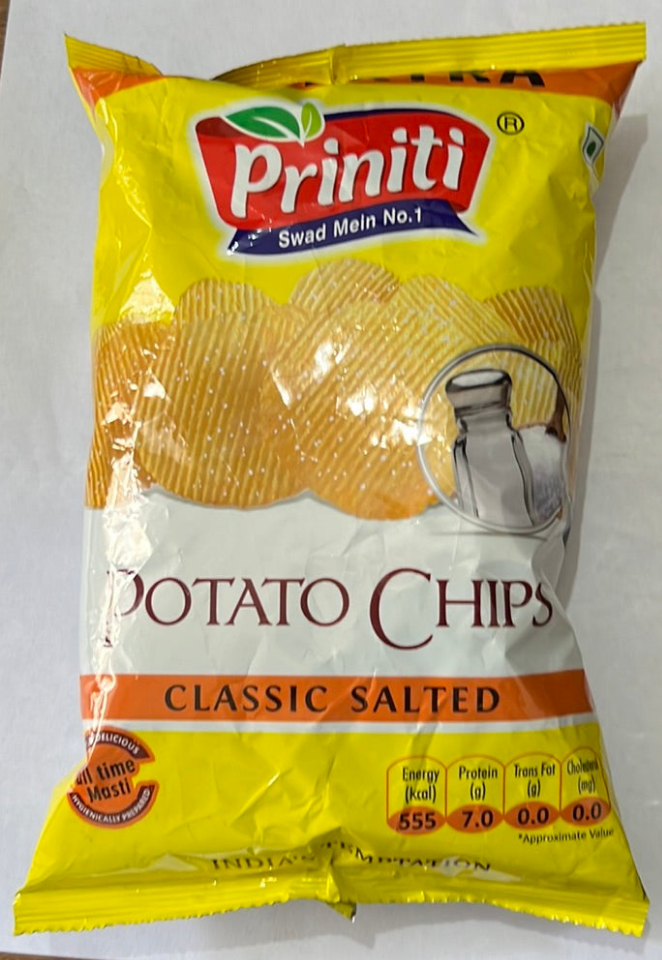 Priniti- POTATO CHIPS CLASSIC SALTED, 61Gm
