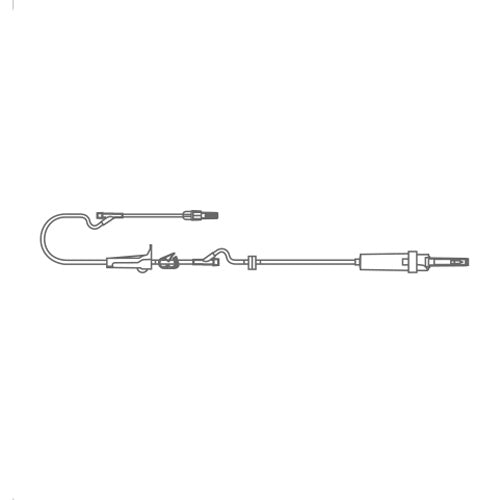IV Set 10 Drop with (2) Y-Ports & Check Valve, 89” Length