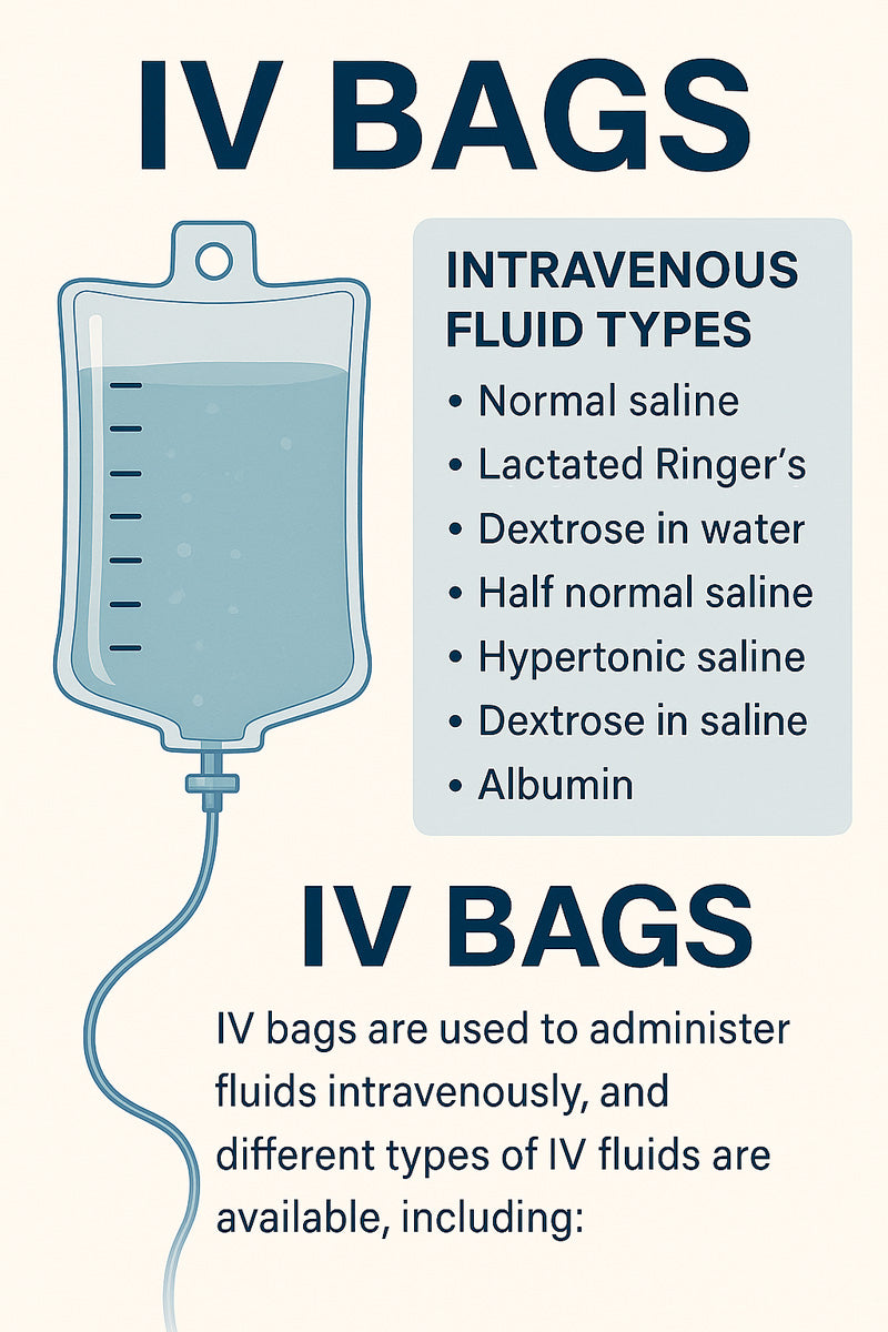 IV Bags, IV Fluid Solution for Intravenous & Infusion IV Therapy (Rx)