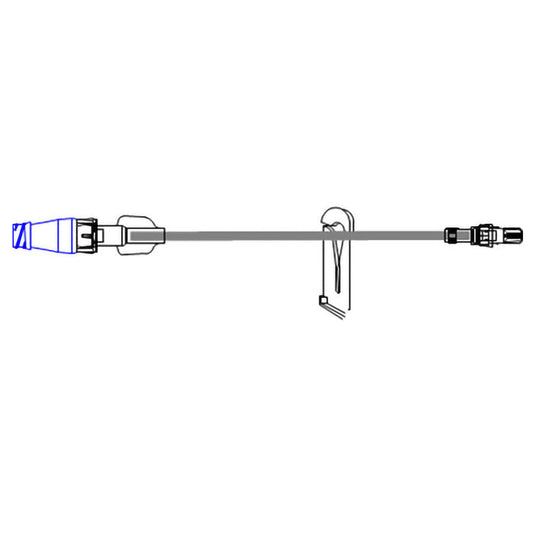 IV Extension Set Needle-Free Port Small Bore 7.5 Inch Tubing