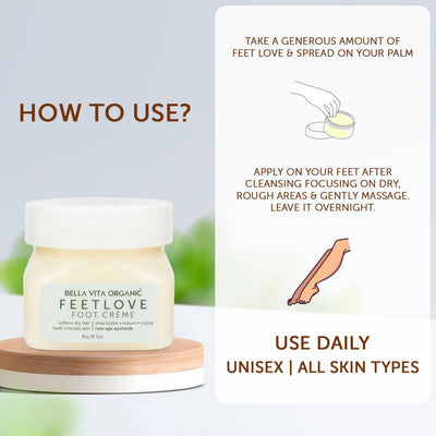 Bella Vita Organic Feet Love Foot Creme