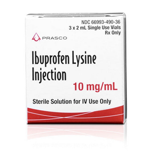 Ibuprofen Lysine for Injection 10 mg/mL Single Use Vial 2 mL x 3 Vials