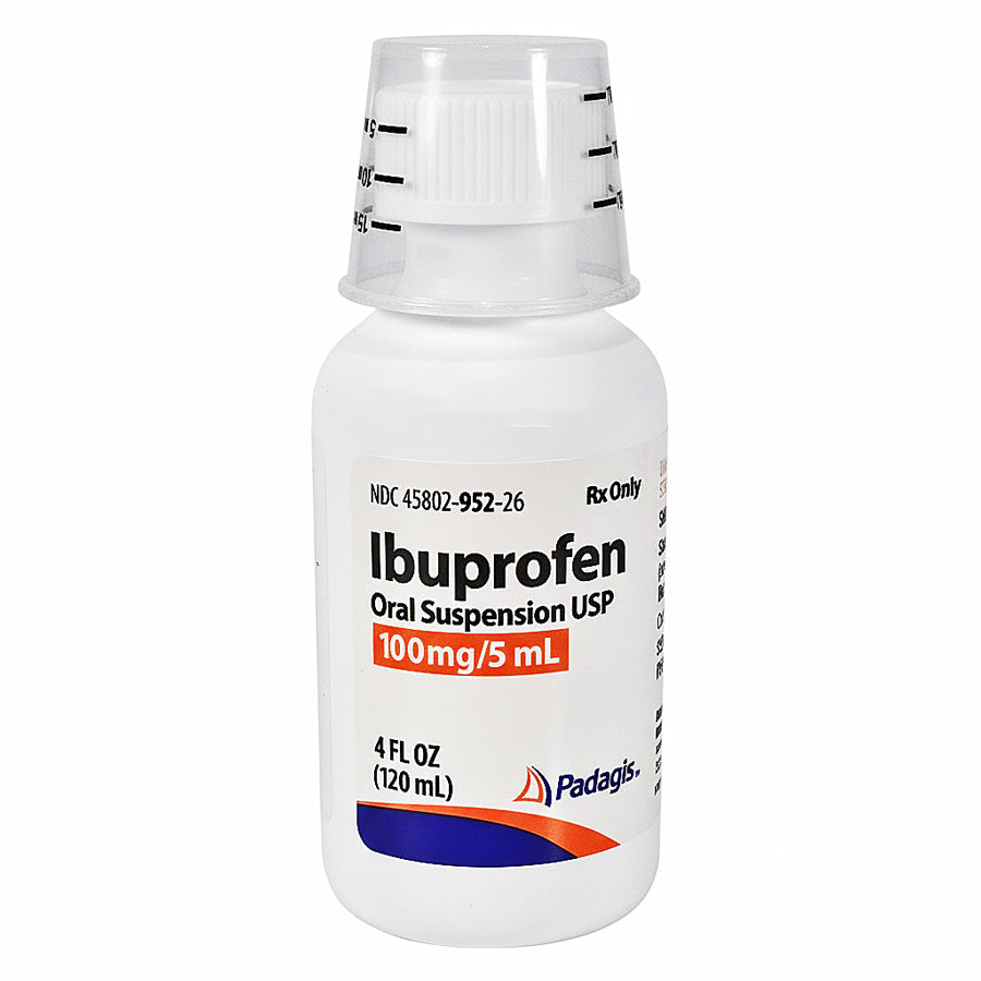 Ibuprofen Oral Suspension Liquid 100 mg / 5 mL by Padagis