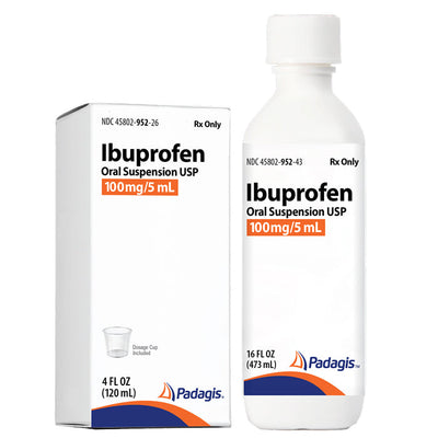 Ibuprofen Oral Suspension Liquid 100 mg / 5 mL by Padagis