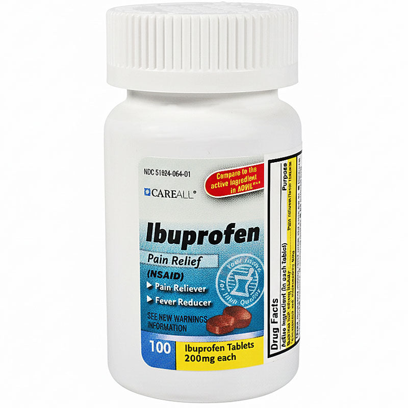 Ibuprofen Tablets 200mg Pain Reliever/Fever Reducer 100 Count