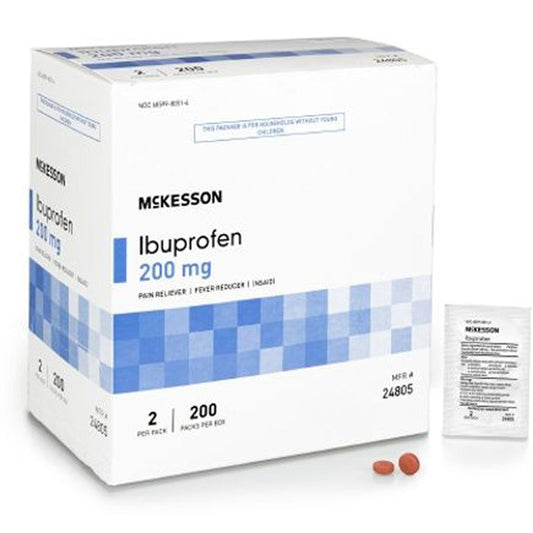 Ibuprofen Unit Dose Packets, 200 mg Strength Tablet (200 packs of 2)