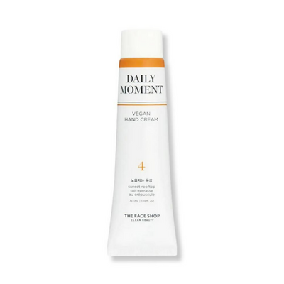 Face Shop Non-Greasy Vegan Hand Cream - Sunset Rooftop With Hyaluronic Acid