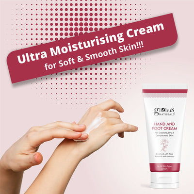 Globus Naturals Nourishing Hand & Foot Cream, On The Go Hydration