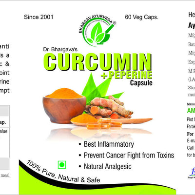 Dr.Bhargav’s Curumine + Peperine Capsules