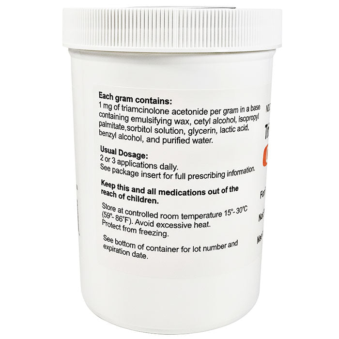Triamcinolone Acetonide Cream 0.1% Jar 454 grams