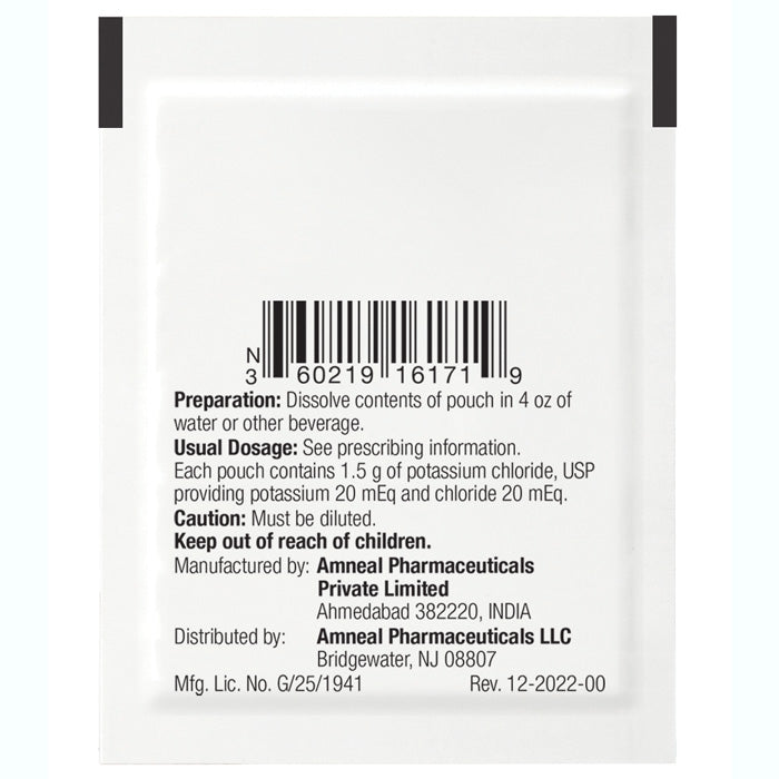 Potassium Chloride for Oral Solution Powder 20 mEq Single-Dose Packets 30/Box