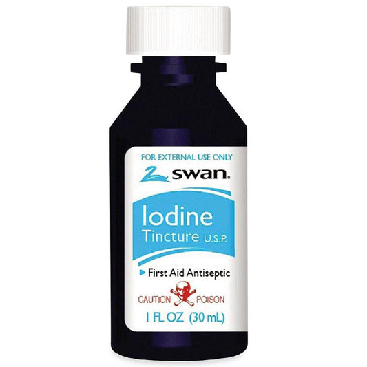 Iodine Tincture 2% First Aid Antiseptic 1 oz Bottle - VI Jon