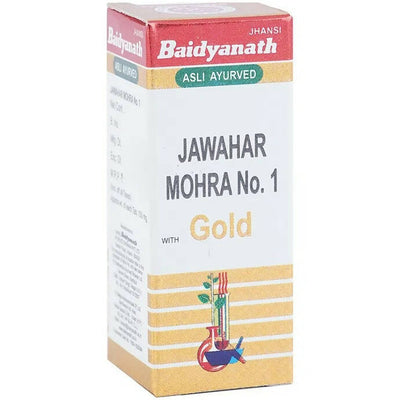 Baidyanath Jhansi Jawahar Mohra No. 1 with Gold Tablets