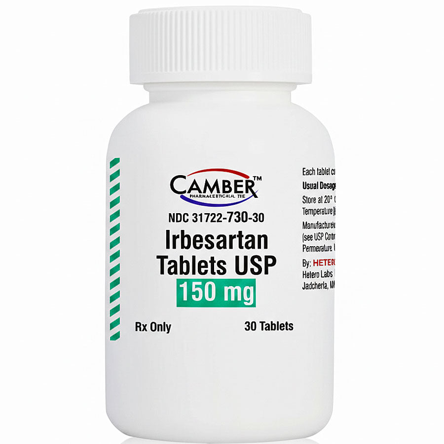 Irbesartan Tablets 150 mg by Camber Pharma 30 Tablets (Rx)