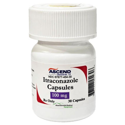 Itraconazole Capsules 100 mg by Ascend Laboratories 30 Count (Rx)