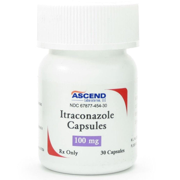 Itraconazole Capsules 100 mg by Ascend Laboratories 30 Count (Rx)