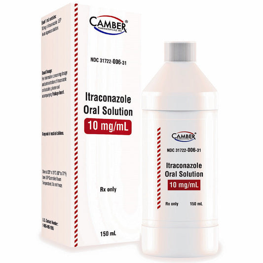 Itraconazole Oral Solution 10 mg/mL 150 mL by Camber Pharma (RX)