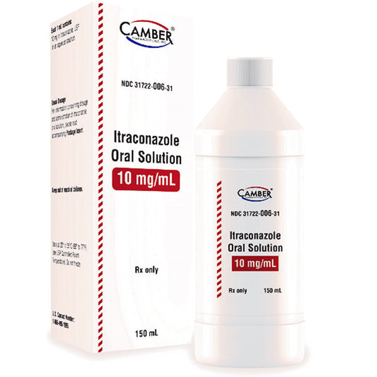 Itraconazole Oral Solution 10 mg/mL 150 mL by Camber Pharma (RX)