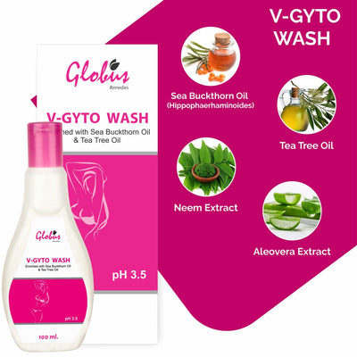 Globus Remedies V - Gyto wash enriched with Sea Buckthorn oil & Tea Tree oil