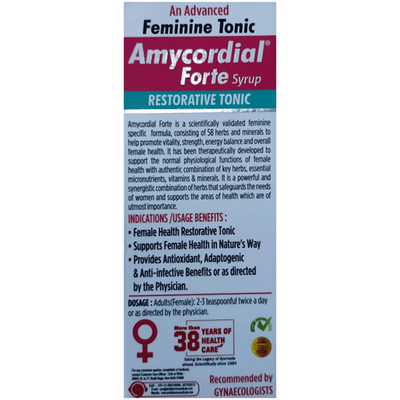 Aimil Amycordial Forte Syrup for Women's Wellness