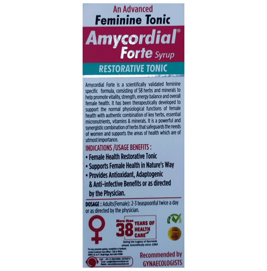 Aimil Amycordial Forte Syrup for Women's Wellness