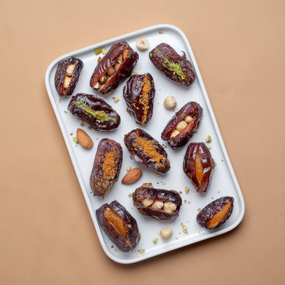 Gourmet Baklava Assorted Stuffed Dates Treat Box 24Pieces