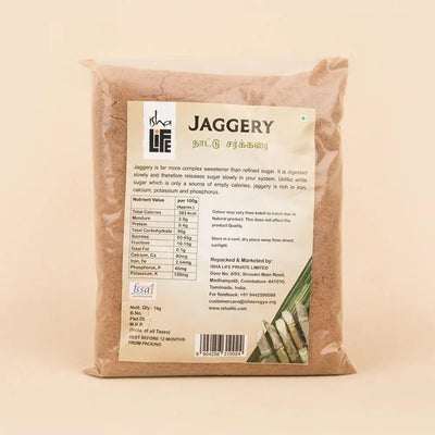 Isha Life  Pure and natural Jaggery. Great alternative to white sugar. Chemical free - 1 Kg