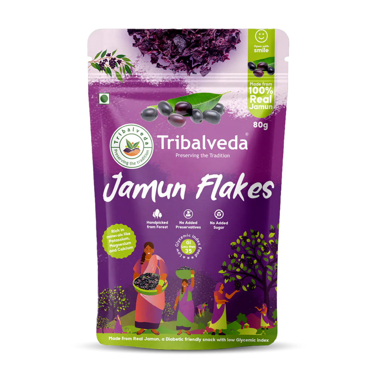 TribalVeda Jamun Flakes - 160 gms