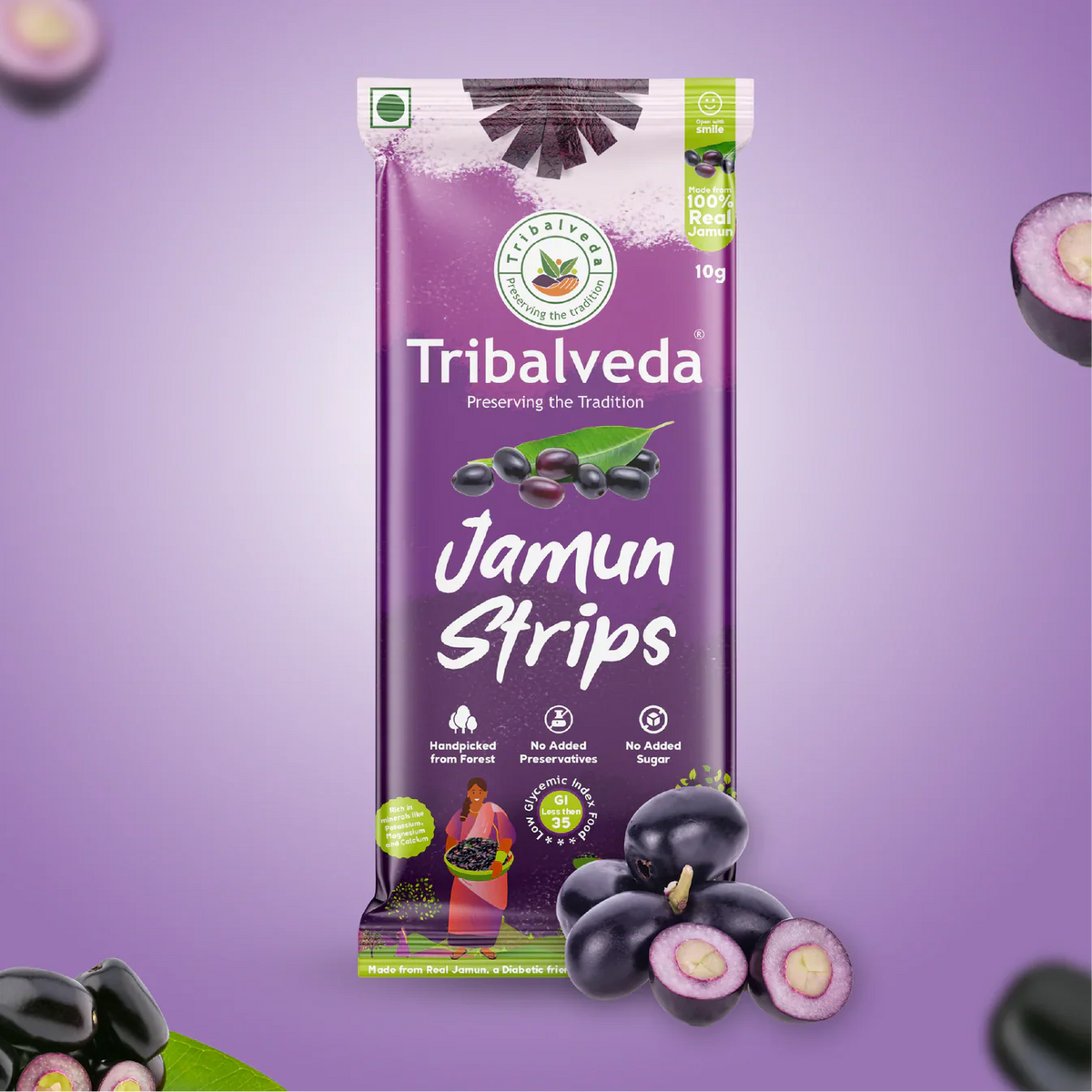 TribalVeda  Jamun Strips -10 gms