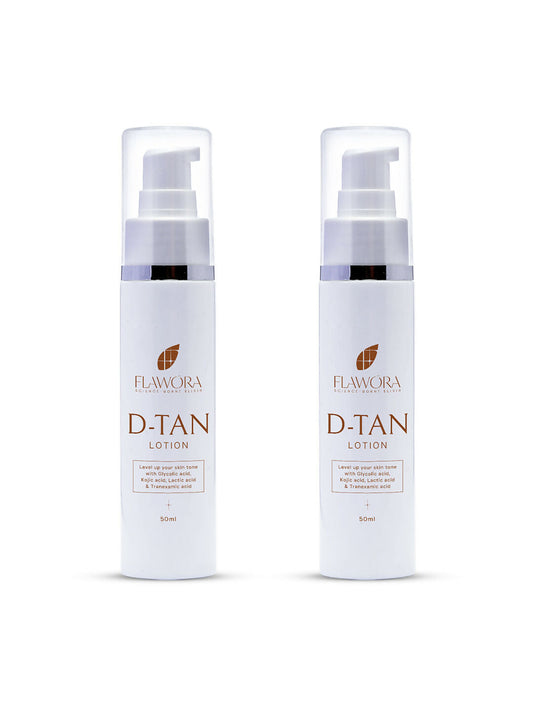 Flawora D-Tan Lotion for Pigmentation & Tan Removal For Dark Spots