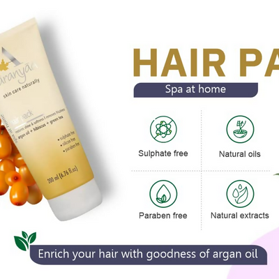 Aaranyaa Hair Pack With Argan Oil For Dry & Frizzy Hair | Deep Conditioning And Hair Fall Control