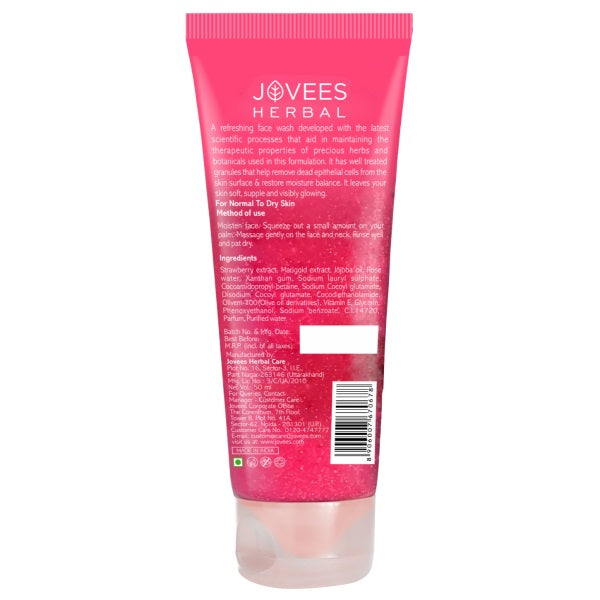 Jovees Strawberry Face Wash For Normal to Dry Skin