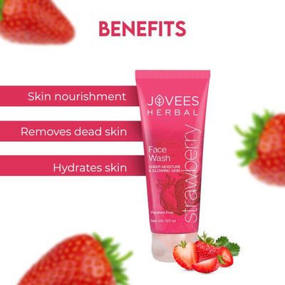 Jovees Strawberry Face Wash For Normal to Dry Skin
