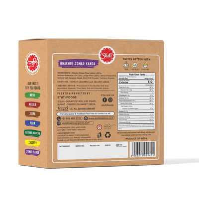 Stuti Jowar Kanda Dry Bhakhri | 200 gms