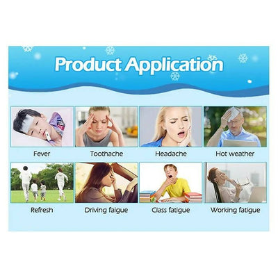 AHC Baby & Kids Cooling Gel Patch For Fever Colour changing Patch - 4 Pcs