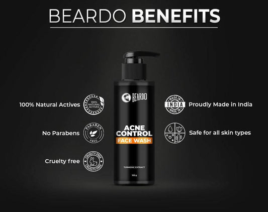 Beardo Acne Control Face Wash & Acne Control Face Gel Combo