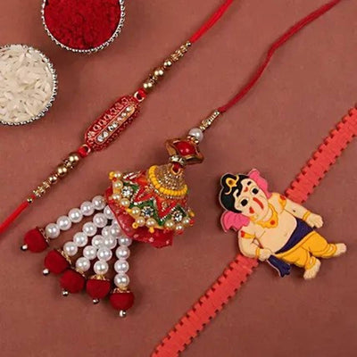 Chocolates With Family Rakhi Set Combo